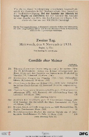 Zweiter Tag: Mittwoch, den 9. November 1938, Beginn 15 Uhr