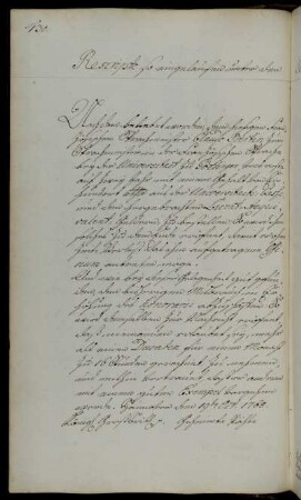 Anstellung des französischen Sprachmeisters Claude Bertin.