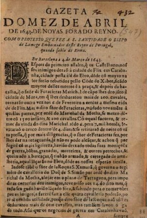 Gazeta do mes. 1643, Apr.