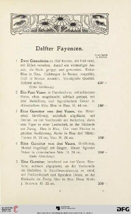 Delfter Fayencen (Nr. 1-239)