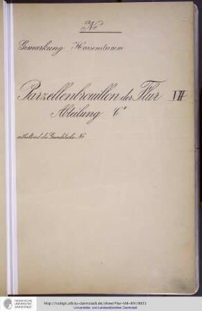 No. 6 Gemarkung Heusenstamm, Flur VII, Abteilung CII