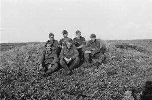 Zweiter Weltkrieg. Frontbilder. Sowjetunion. Gruppe von Angehörigen der deutschen Wehrmacht