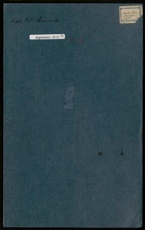 Theorie der elliptischen Modulfunctionen [Fragmente mit Ausarbeitungen], Ohne Ort, 1876
