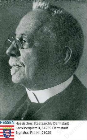Berndt, Otto, Prof. Dr.rer.pol. h.c. (1857-1940) / Porträt im rechten Profil, Brustbild