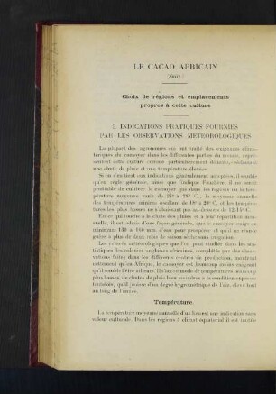 Le Cacao Africain.