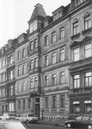 Dresden-Neustadt, Bischofsweg 62. Wohnhaus (1880/1890). Straßenansicht