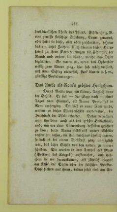 Das Ancile als Rom's größtes Heiligthum