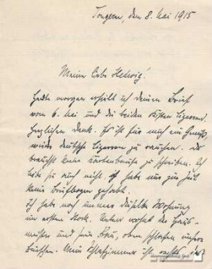 Julius Lauth an seine Ehefrau am 08.05.1915 (3.2012.1801)
