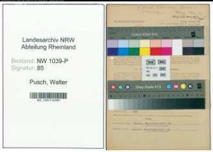 Entnazifizierung Walter Pusch , geb. 21.11.1910 (Kraftfahrer)
