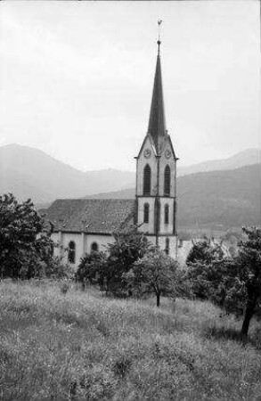 Gunsbach: Kirche am Weg zum Albert-Schweitzer-Denkmal