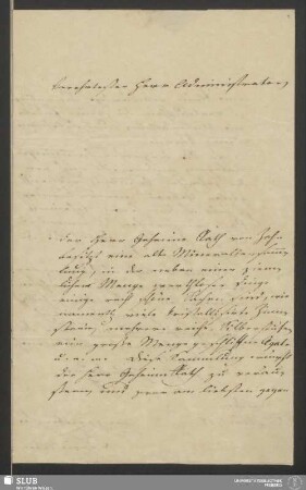 78,3: Brief von Johann Carl Freiesleben an Carl Christian Benjamin Buchwald vom 07.10.1838 - XVII 907 8.(3)