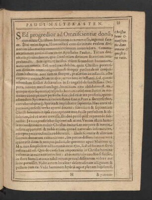 Sed progredior ad Omniscientiae donum ...