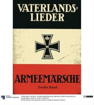 Vaterlands-Lieder. Armeemärsche. Zweiter Band.