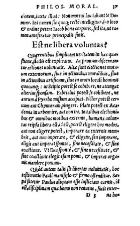 Est ne libera voluntas?