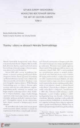 Tkaniny i ubiory w obrazach Henryka Siemiradzkiego