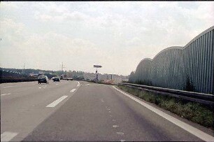 Ausfahrt Nord von Fahrbahn Nord (Heidelberg Richtung Basel)