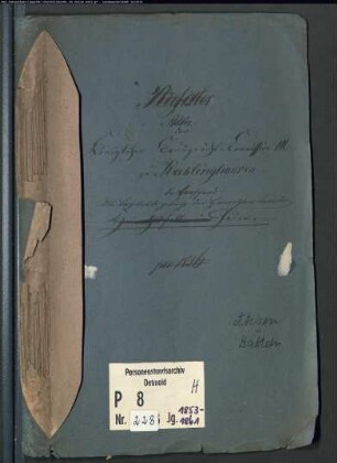Protokollakten der Kreisgerichtskommission III Recklinghausen mit den Orten Ahsen und Datteln (Juden H 1853-1861)
