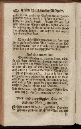 Vier und dreißigstes Capitel. Schleen-Wein zu machen.