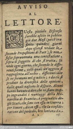 Avviso Al Lettore