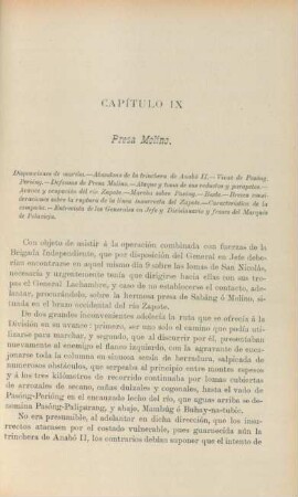 Capítulo IX . Presa Molino