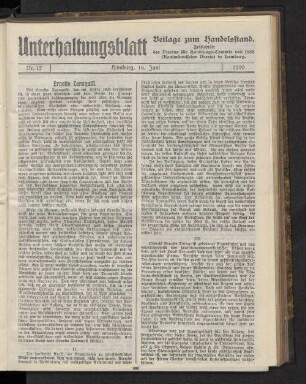 Beilage zum Handelsstand. Nr. 12