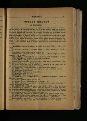 Cuadro segundo - La escoberia