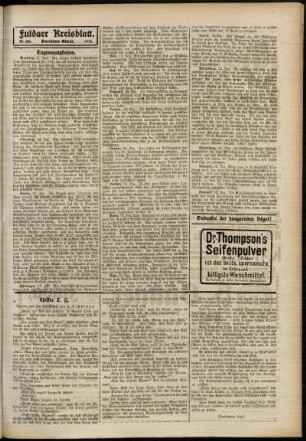Zweite Ausgabe vom Freitag, den 13. Dezember 1912.