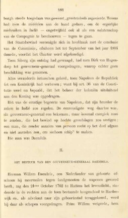 II. Het bestuur van den Gouverneur-Generaal Daendels