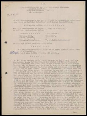Schellhorn, Fritz Gebhard, Dr. Dr.