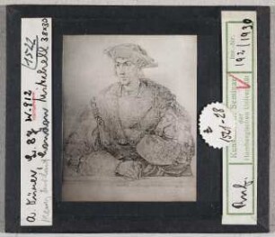 Albrecht Dürer: Heinrich Parker, Lord Morley. London, Slg. Mitchell
