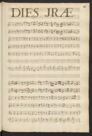Dies irae; Coro (2), i (5), bc; g-Moll; LWV 64-1