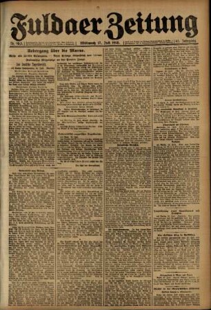Ausgabe vom Mittwoch, den 17. Juli 1918.