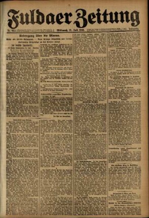 Ausgabe vom Mittwoch, den 17. Juli 1918.