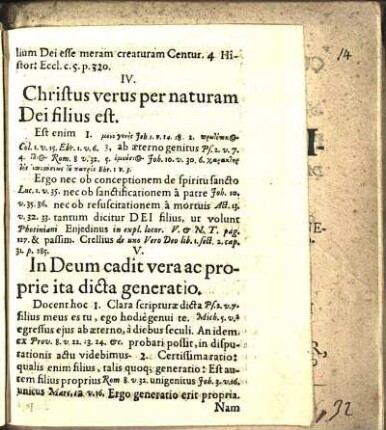 V. In Deum cadit vera ac proprie ita dicta generatio.