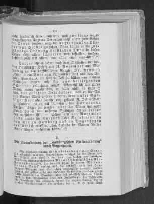 3. Die Ausarbeitung der "Hamburgischen Kirchenordnung" durch Bugenhagen.