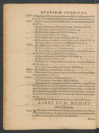 Libri cum Medici tum Chemici.