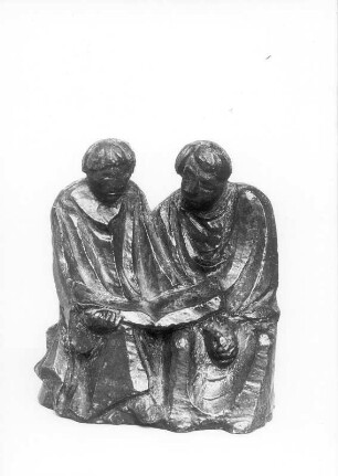 Lesende Mönche II & Die Buchleser : Lesende Mönche II (Die Buchleser). Bronze; H. 14 cm (1921; E. Barlach, H. Noack)