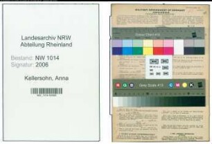 Entnazifizierung Anna Kellersohn , geb. 14.12.1906 ()
