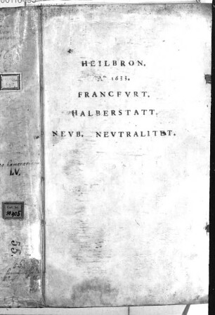 Adolph Friedrichs und Johann Albrechts von Mecklenburg Instruktion nach Sachsen, 16. November 1632 [u.a.] - BSB Clm 10405