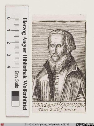 Bildnis Niels Hemmingsen (lat. Nicolaus Hemmingius)