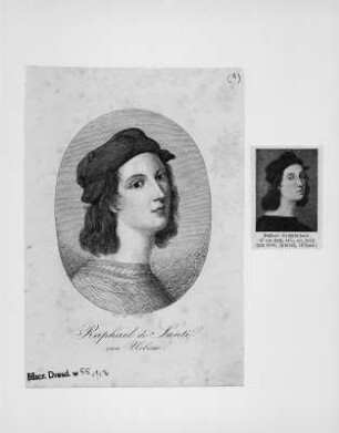 Raphael de Santi von Urbino : Raphael de Santi von Urbino. Stich; 10 x 7,5 cm. 1809