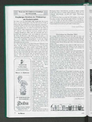 Gedanken im Oktober 2004