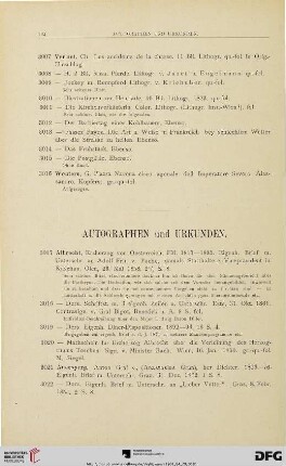 Autographen und Urkunden (Nr. 3017-3100)