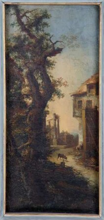 Landschaft mit Gehöft