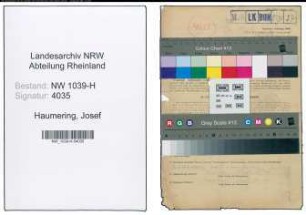 Entnazifizierung Josef Haumering , geb. 07.06.1897 (Milchhaendler)