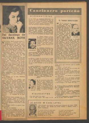 Del decálogo de Silvana Roth