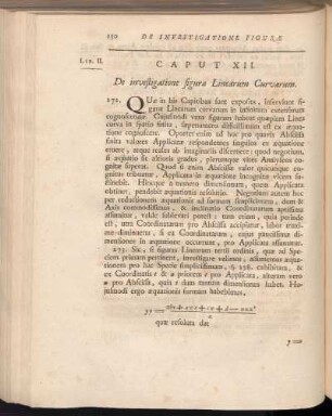 Caput XII. De investigatione figurae Linearum Curvarum