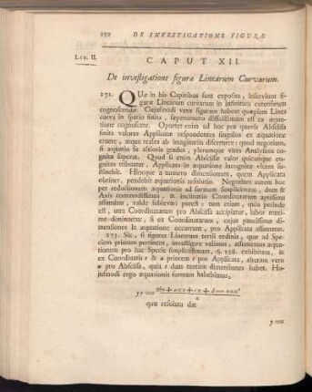 Caput XII. De investigatione figurae Linearum Curvarum