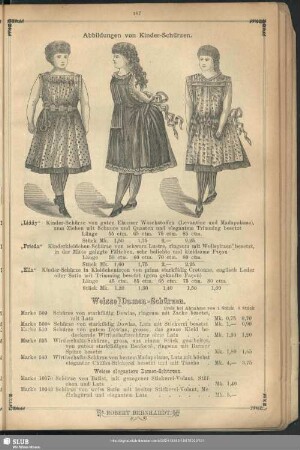 Weisse Damen-Schürzen