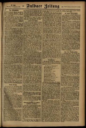 Zweite Ausgabe vom Samstag, den 10. September 1921.
